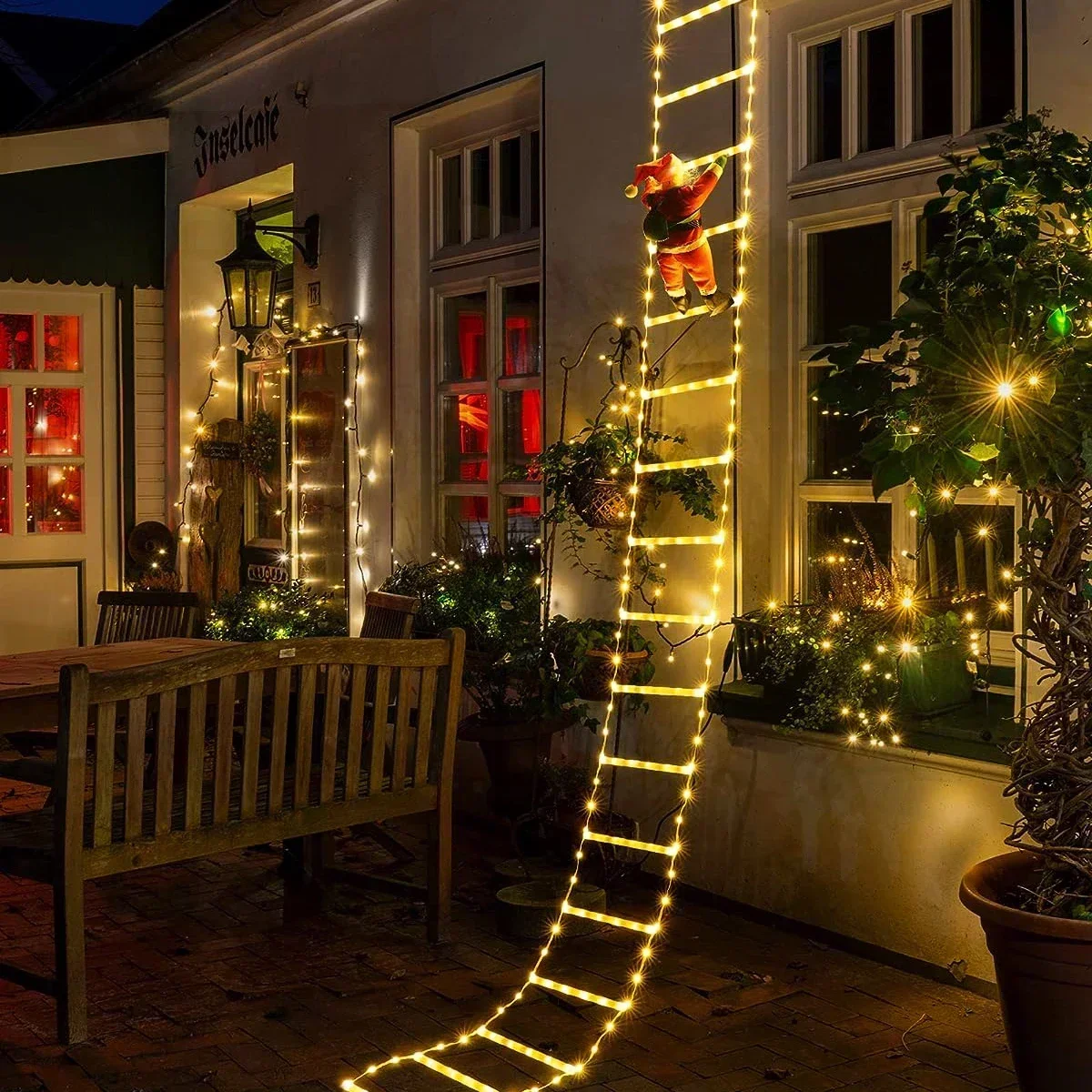 Lighting Tree Decor - Noel baba ev için LED merdiven