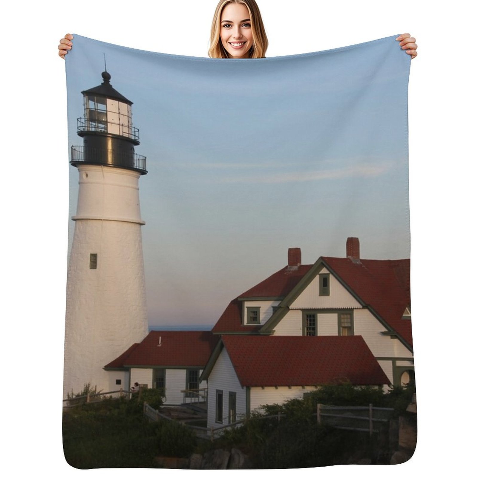Lighting Home Decor Ideas - Portland Head Light Throw Blanket Lüks