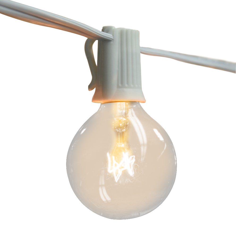 String Light Outdoor - Vintage G40 Şeffaf Ampul Işık Zinciri