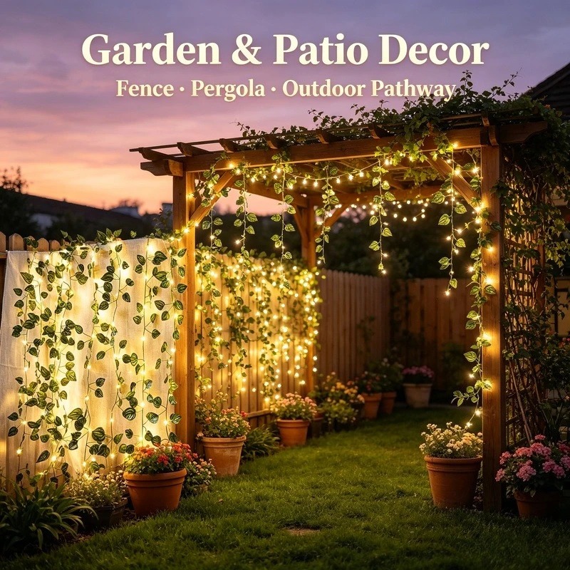 2M Yapay Yaprak LED Işık Zinci - Garden Lighting Decor incelemesi ve fiyatı