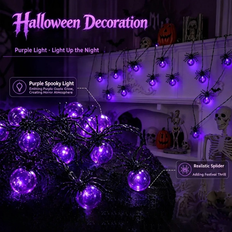 Pille Çalışan Örümcek LED Işık - Garden Lighting Decor incelemesi ve fiyatı