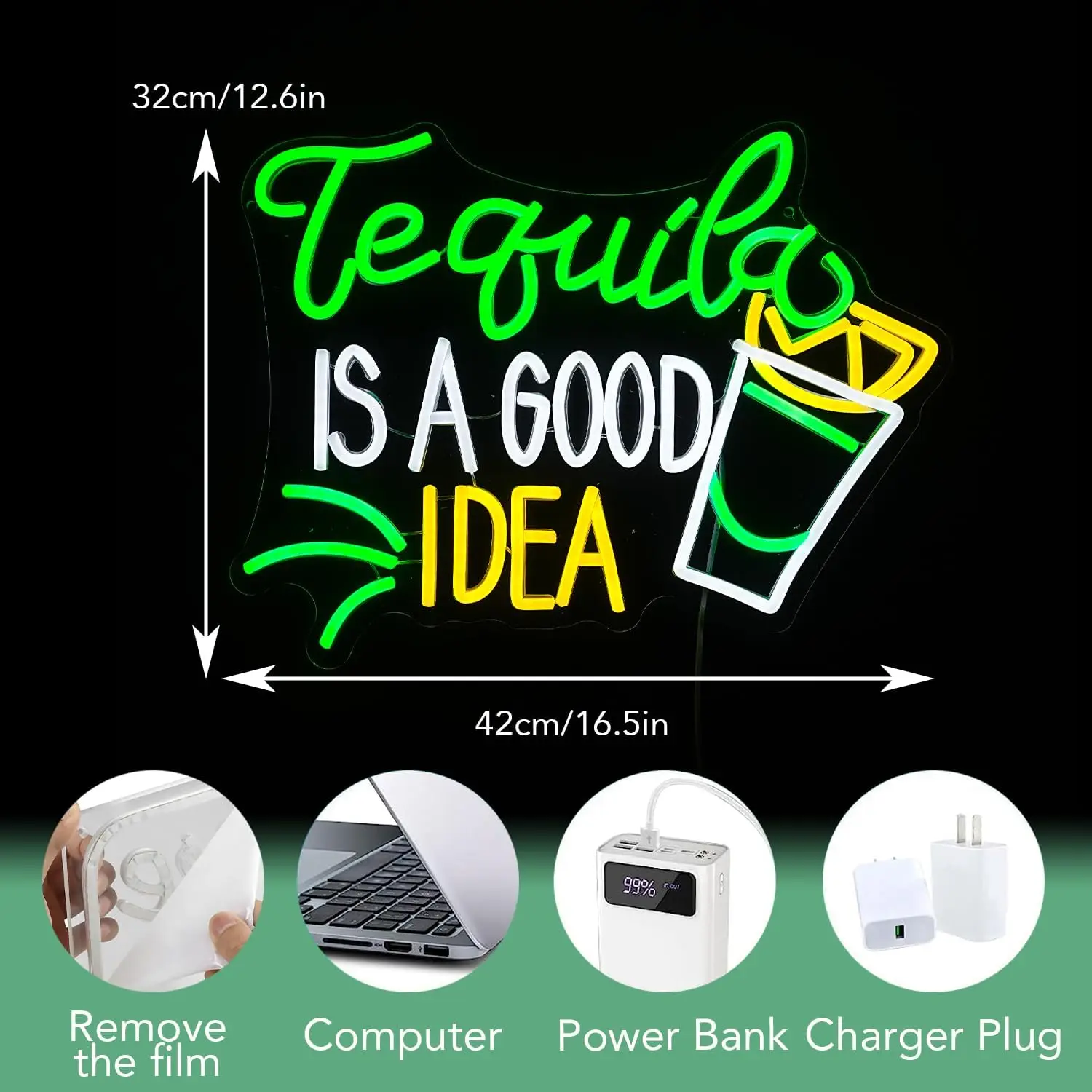 Tekila İyi Bir Fikirdir Neon T - Lighting Home Decor Ideas incelemesi ve fiyatı