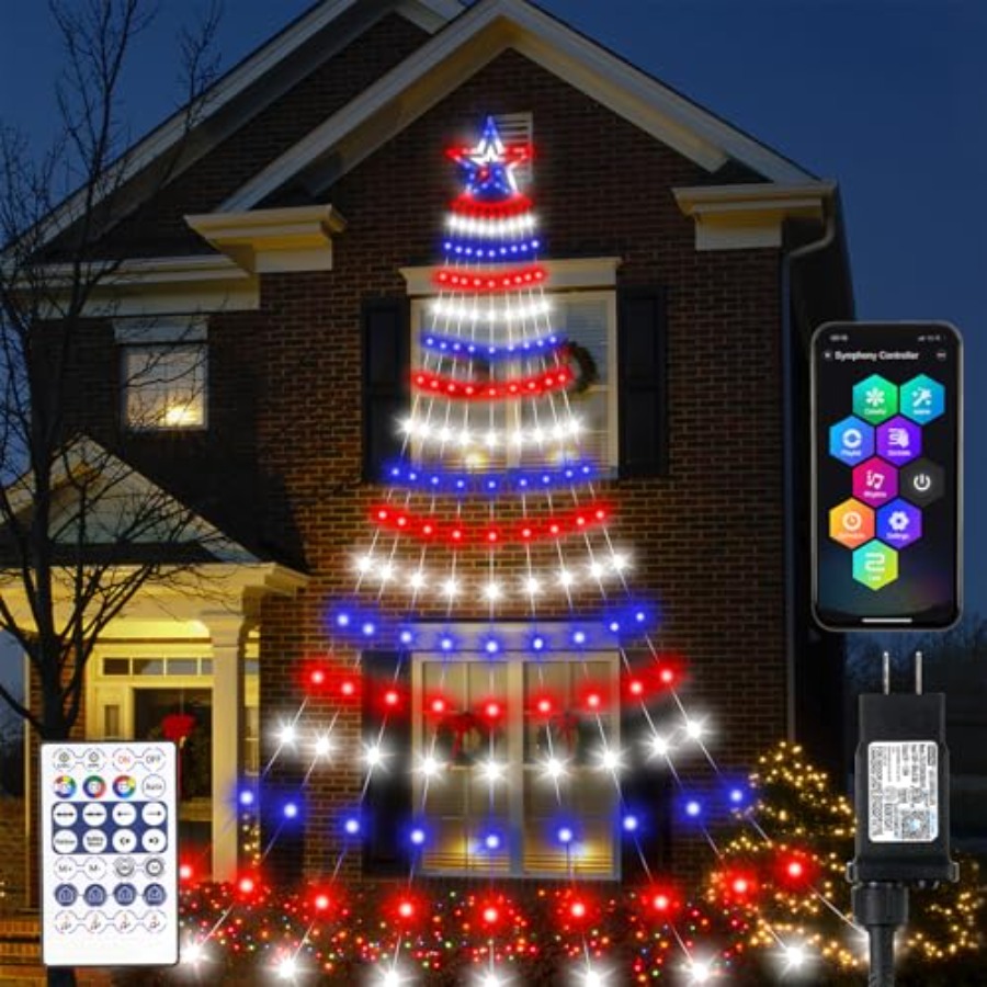 Akıllı 4 Temmuz Dekorasyon Işı - Lighting Tree Decor incelemesi ve fiyatı