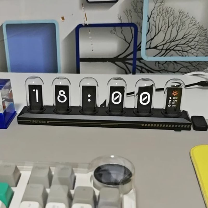 RGB Nixie Tüp Saat LED Işıklı  - Lighting Home Decor Ideas incelemesi ve fiyatı