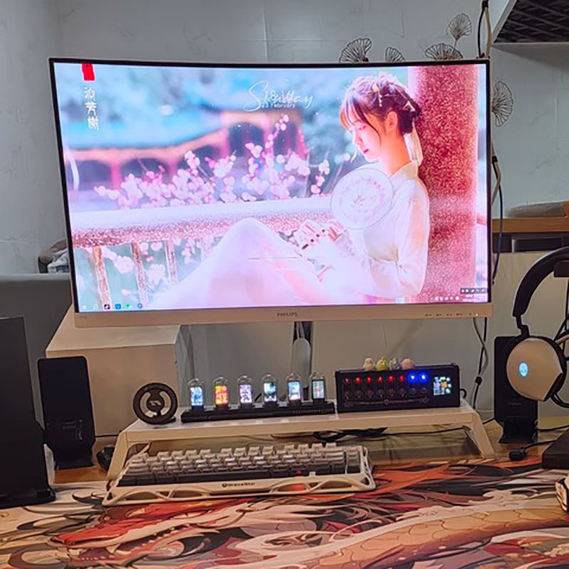 RGB Nixie Tüp Saat LED Işıklı  - Lighting Home Decor Ideas incelemesi ve fiyatı