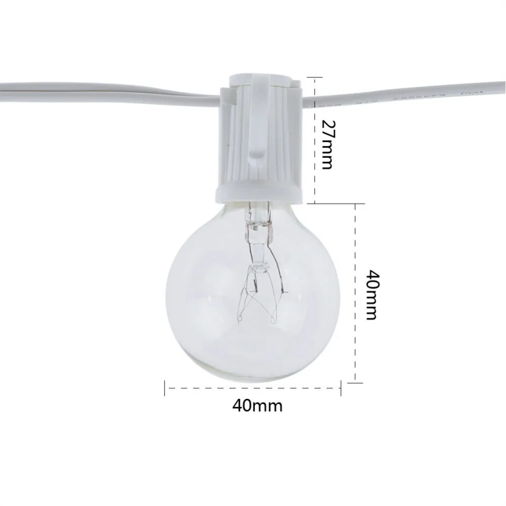 Vintage G40 Şeffaf Ampul Işık  - String Light Outdoor incelemesi ve fiyatı