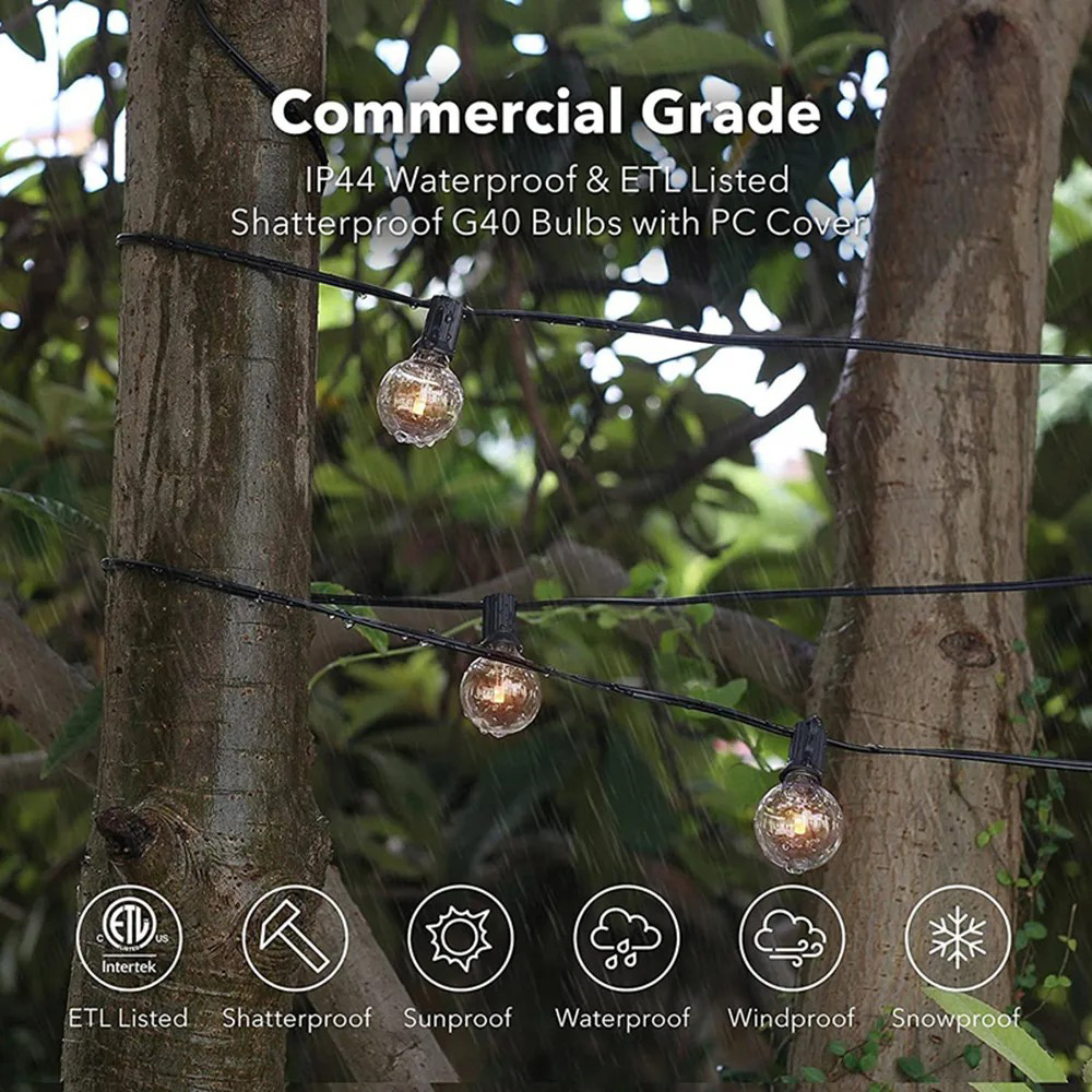 8M/15M G40 Küre Şeklinde Işık  - String Light Outdoor incelemesi ve fiyatı