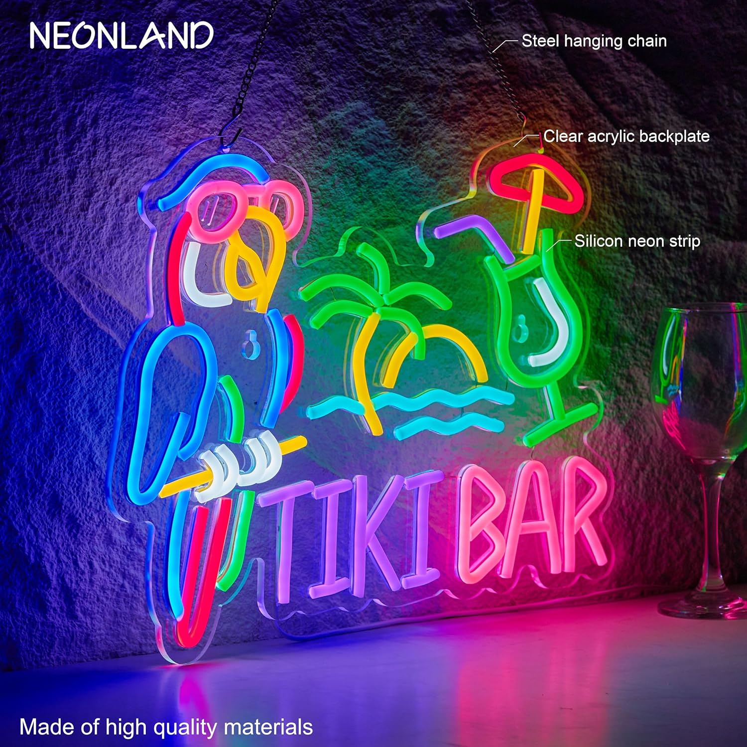 Tiki Bar Papağan Palmiye Ağacı - Lighting Tree Decor incelemesi ve fiyatı