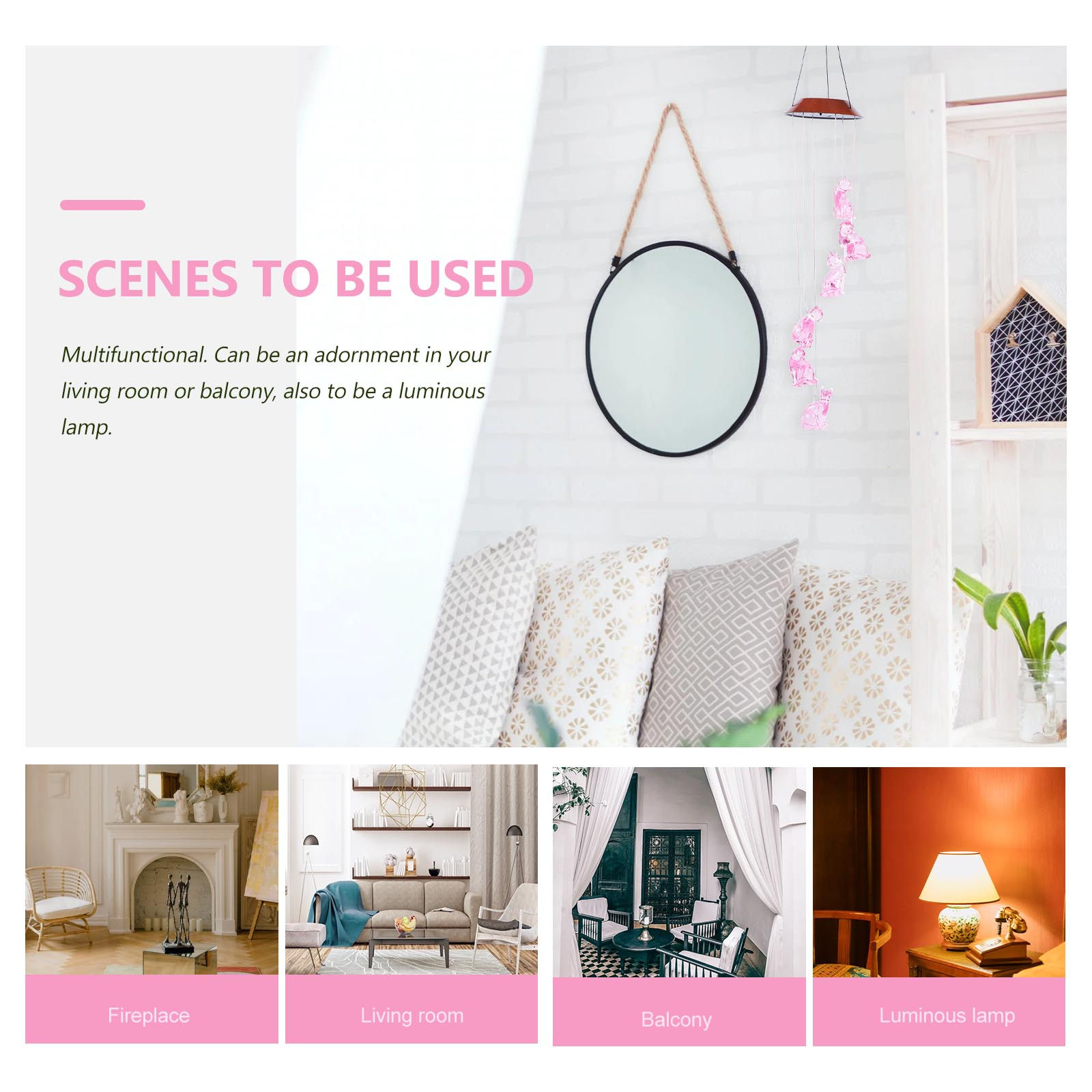 1 Adet Şık Rüzgar Çanı Işığı G - Lighting Home Decor Ideas incelemesi ve fiyatı