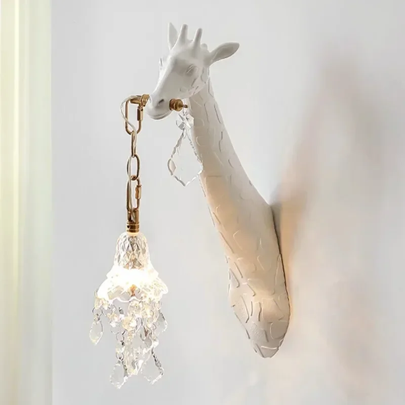 İskandinav Yeni Reçine Zürafa  - Foyer Lighting Wall Decor incelemesi ve fiyatı