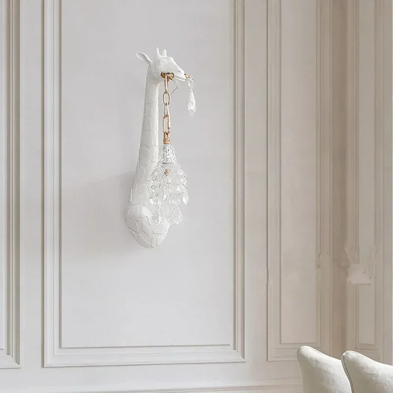 İskandinav Yeni Reçine Zürafa  - Foyer Lighting Wall Decor incelemesi ve fiyatı