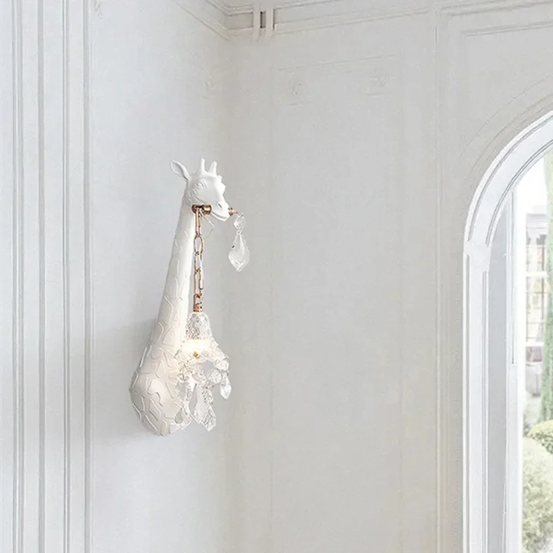 İskandinav Yeni Reçine Zürafa  - Foyer Lighting Wall Decor incelemesi ve fiyatı