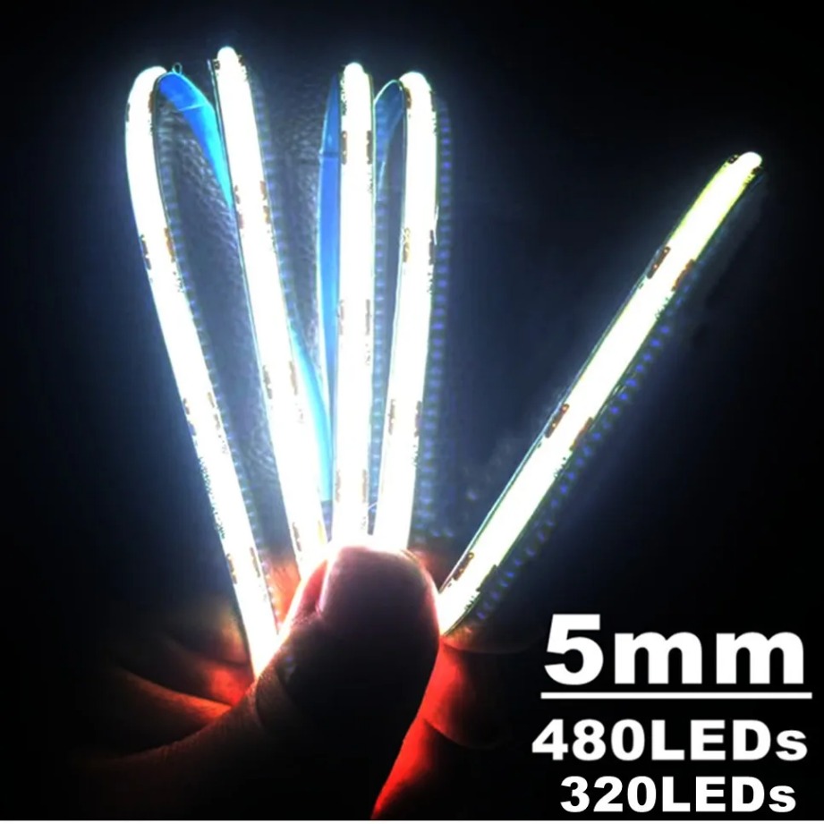 Süper ince 5mm COB LED şerit 4 - Lighting Decor And More incelemesi ve fiyatı